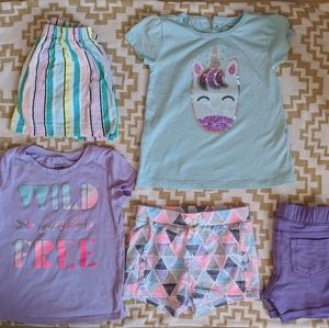 Girls 4t assorted tops and bottoms